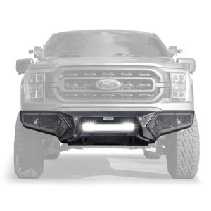 Ford F-150 Bumper - Front - Go Rhino - Element with Power Bar - Textured Black - `21-`23 Ford F-150 Bumper - Front - Go Rhino - Element with Power Bar - Textured Black - `21-`23
